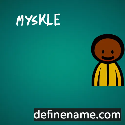 cartoon of the name Mikayel