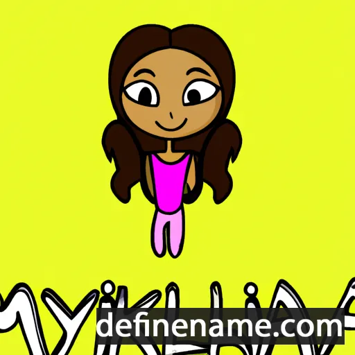 cartoon of the name Mikayla