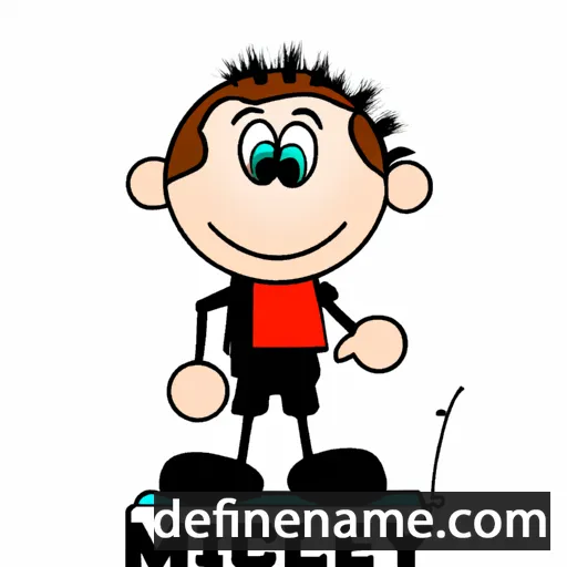 cartoon of the name Mikey