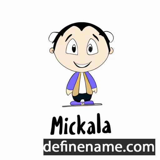 cartoon of the name Mikhal