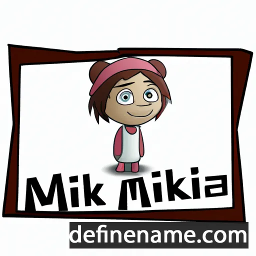 cartoon of the name Mikita