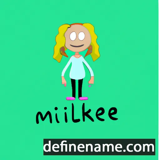 cartoon of the name Mikkeline