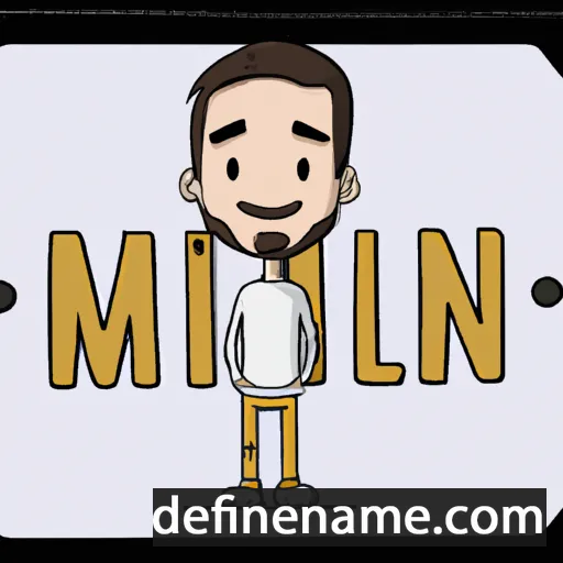 cartoon of the name Milán