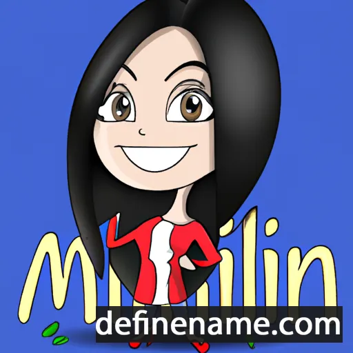 cartoon of the name Milani