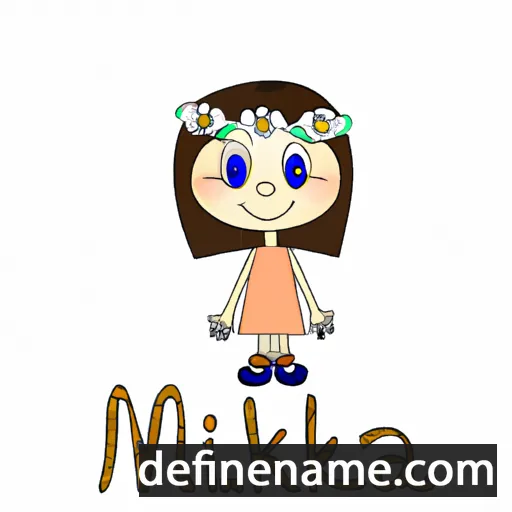 cartoon of the name Milanka