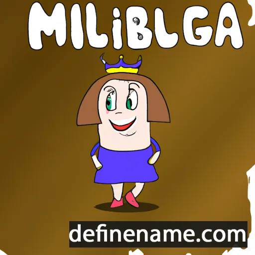 Milburga cartoon