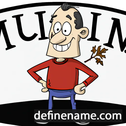 cartoon of the name Milburn