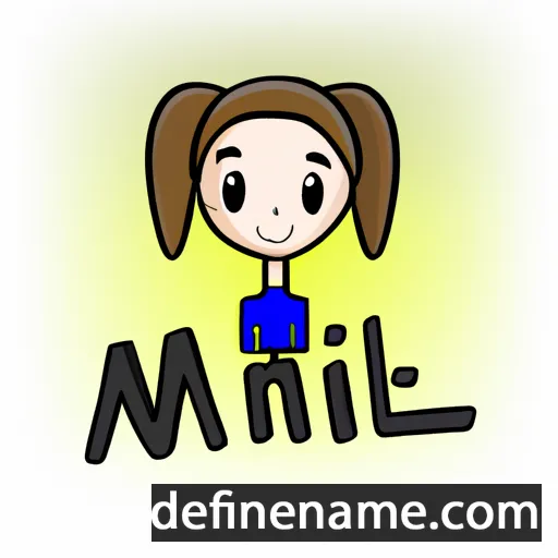 cartoon of the name Mile