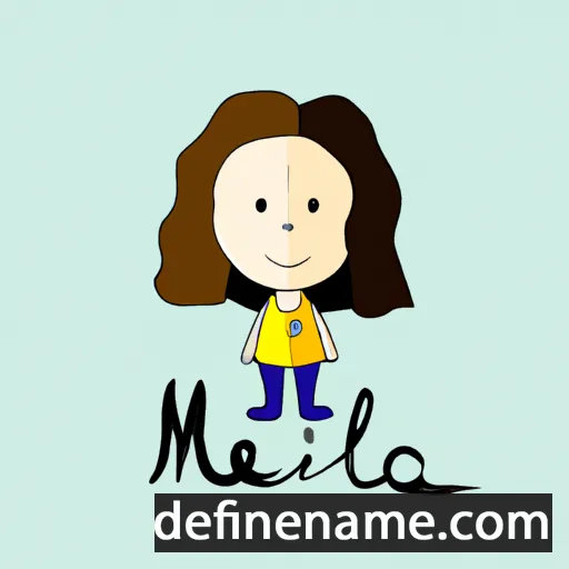 cartoon of the name Miléna