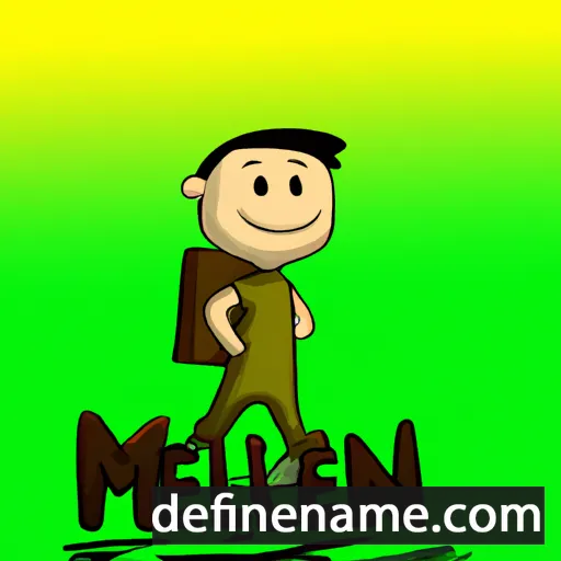 cartoon of the name Milen