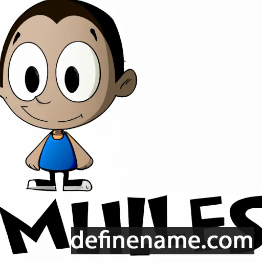 cartoon of the name Miles