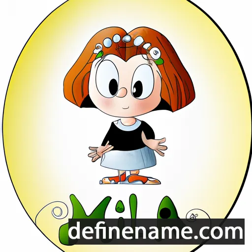 cartoon of the name Milla