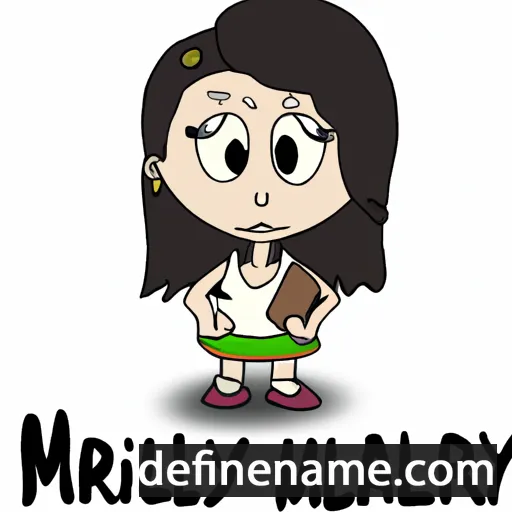 cartoon of the name Millaray