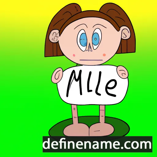 cartoon of the name Millie