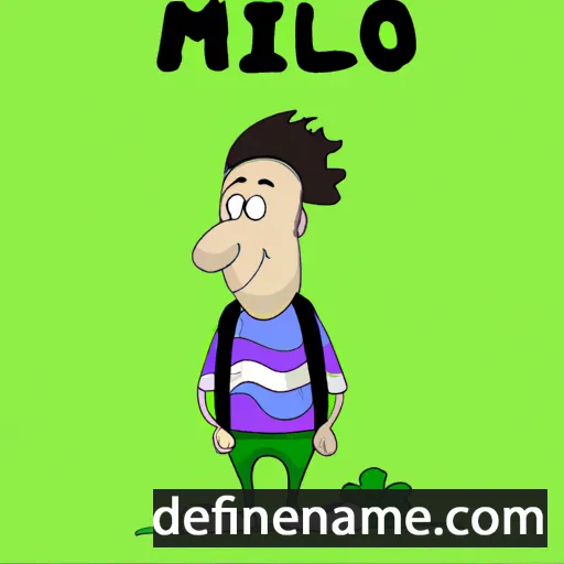 cartoon of the name Milomir