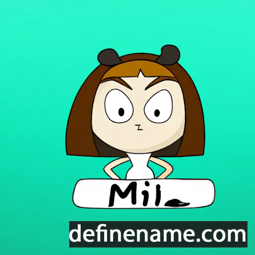 cartoon of the name Milvi