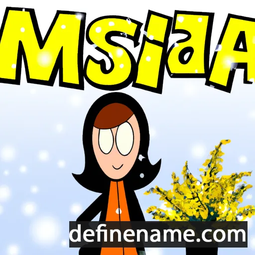 cartoon of the name Mimoza