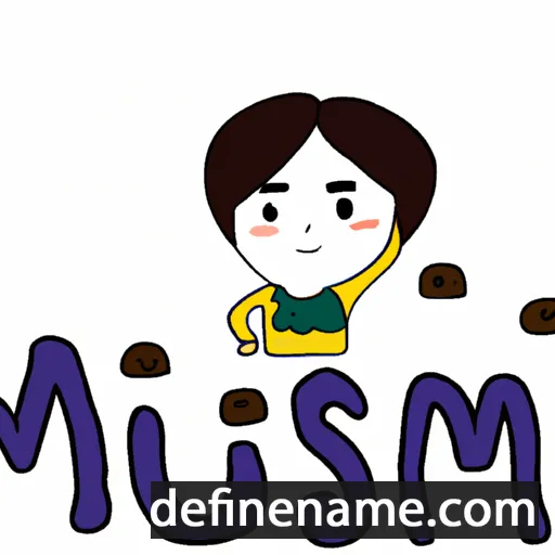 cartoon of the name Min-Su