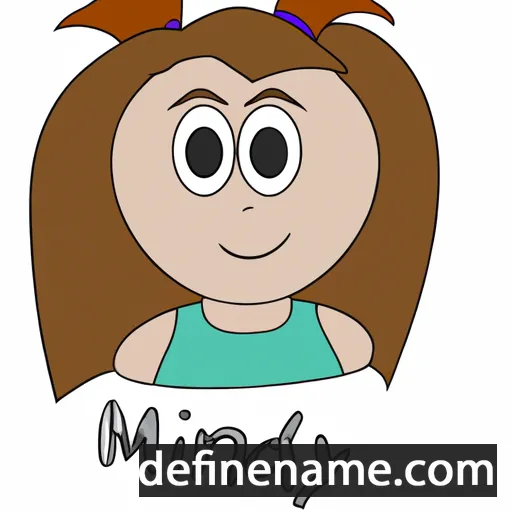 cartoon of the name Mindy