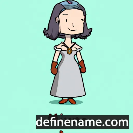 cartoon of the name Minerva