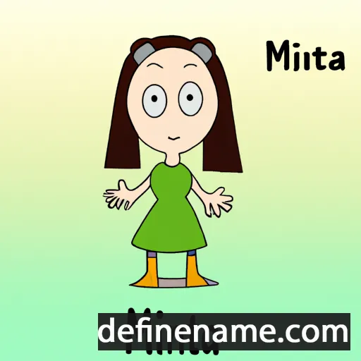 cartoon of the name Minta