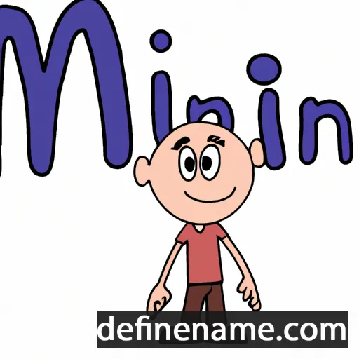 cartoon of the name Minu