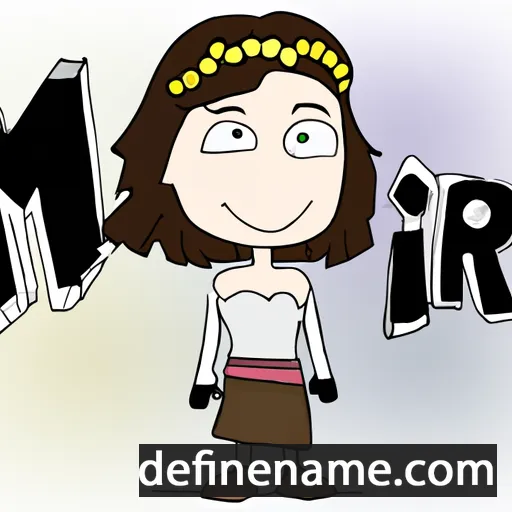 cartoon of the name Mira