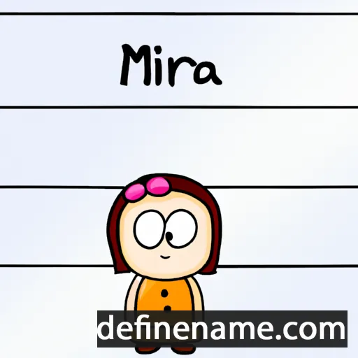 cartoon of the name Mira