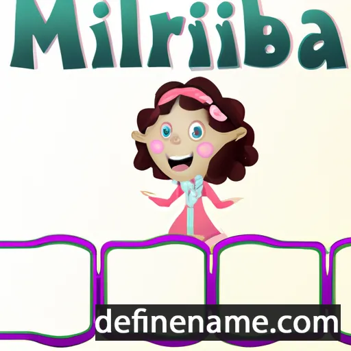 cartoon of the name Mirabella