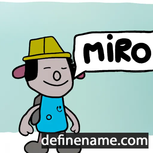 cartoon of the name Mirèio