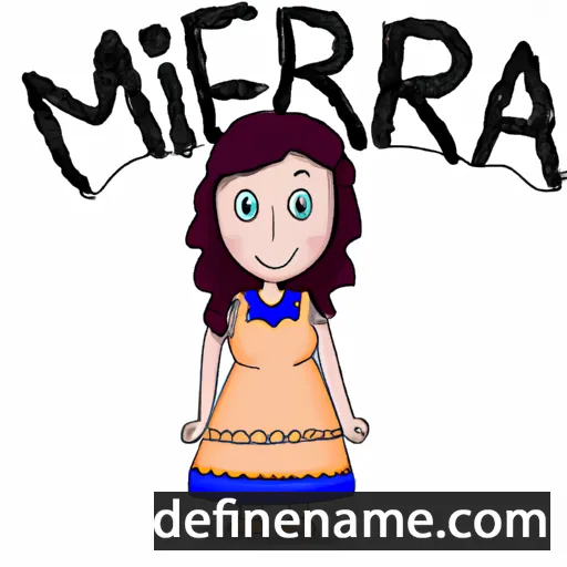 cartoon of the name Mireia