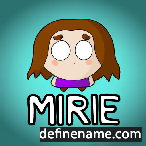 cartoon of the name Mirele