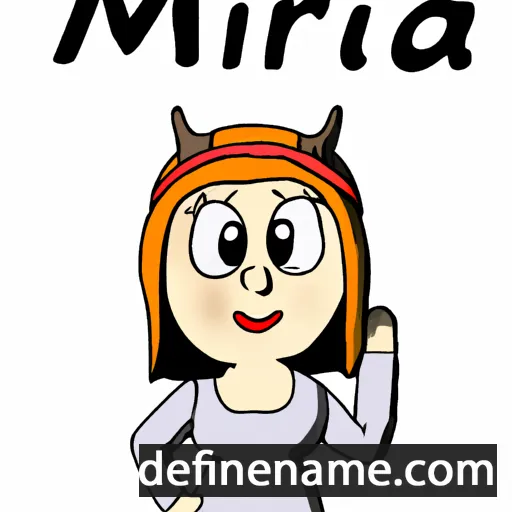 cartoon of the name Mirja