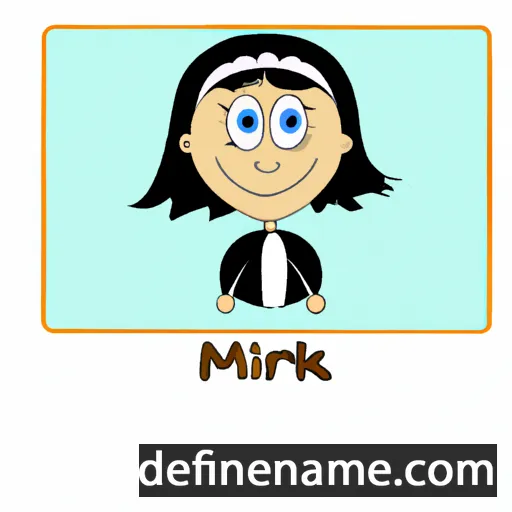 cartoon of the name Mirka