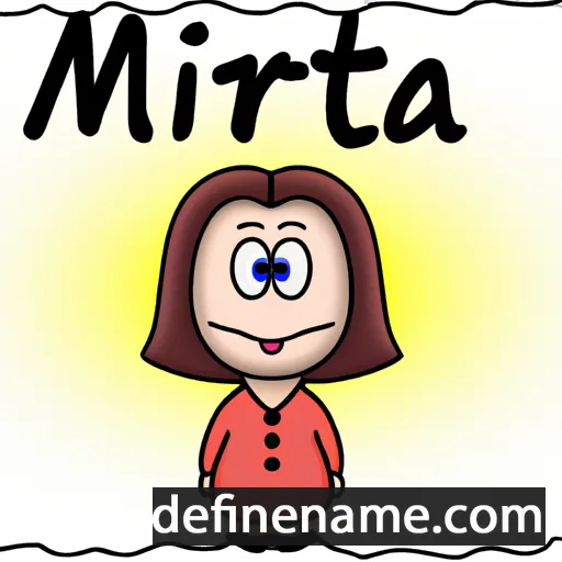 cartoon of the name Mirta