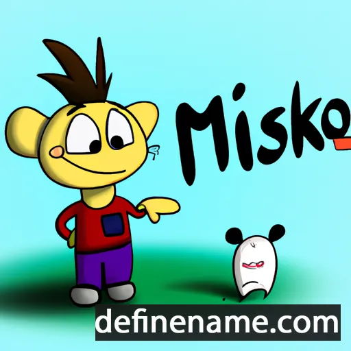 cartoon of the name Miško