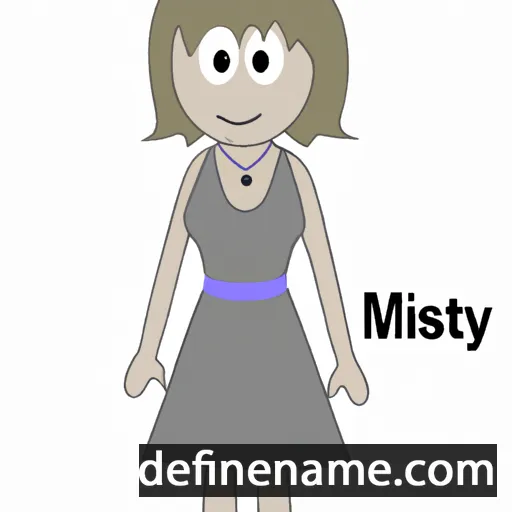 cartoon of the name Misty