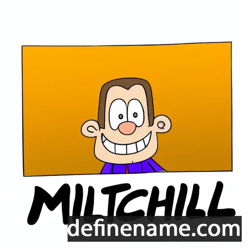 cartoon of the name Mitchell