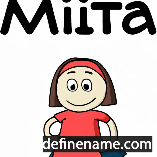 cartoon of the name Mitja