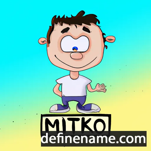 cartoon of the name Mitko