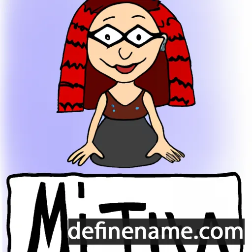 cartoon of the name Mitra