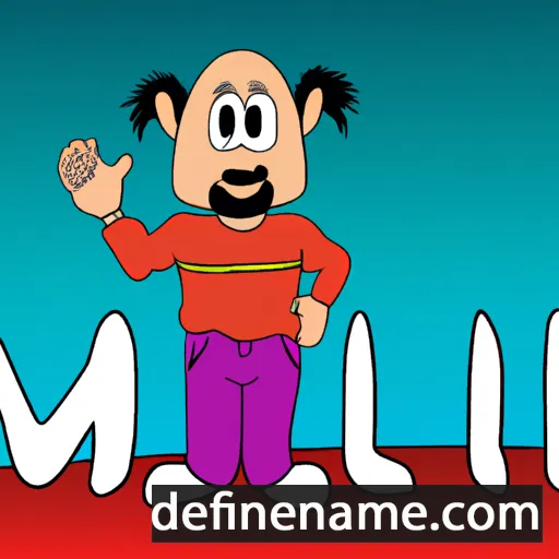 cartoon of the name Mitul