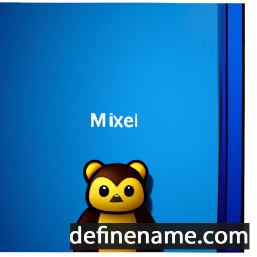 cartoon of the name Mitxel