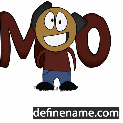 cartoon of the name Mo