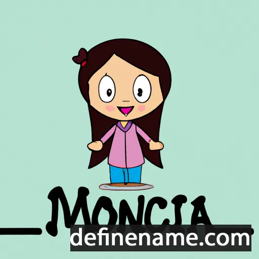 cartoon of the name Mónica