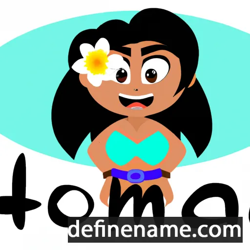 cartoon of the name Moana