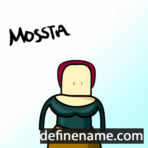 cartoon of the name Modesta