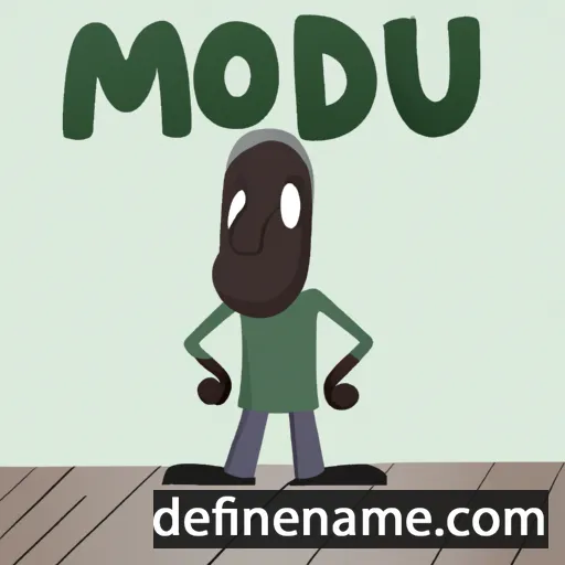 cartoon of the name Modou