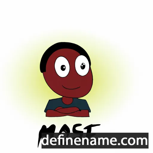 cartoon of the name Moïse