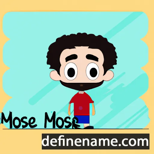 cartoon of the name Moisés